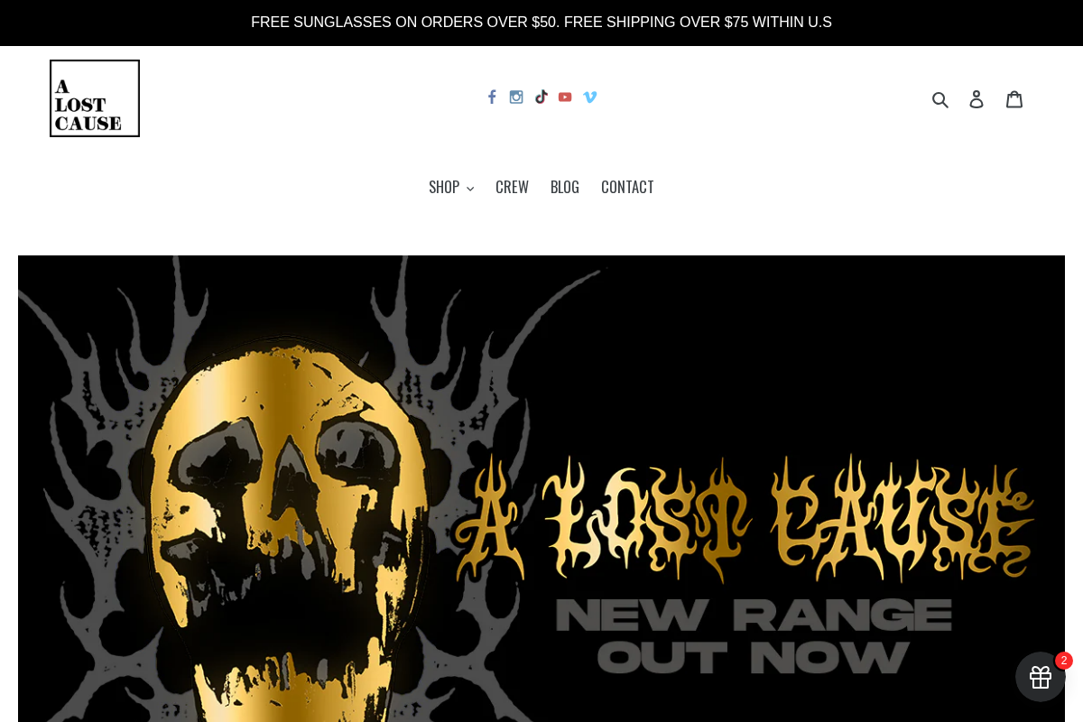 alostcauseofficial.com homepage screenshot