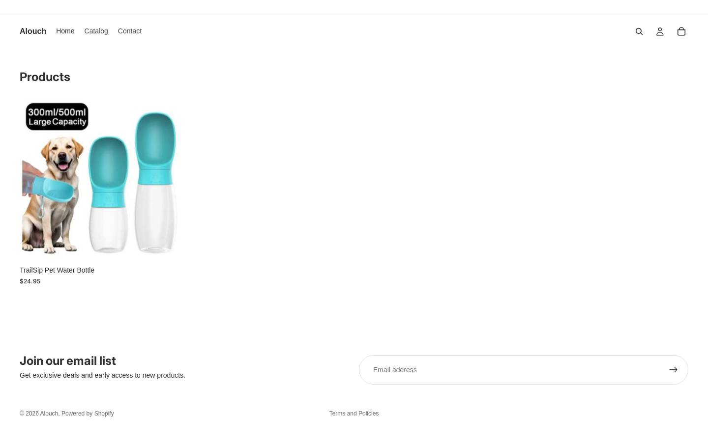 alouch.com homepage screenshot