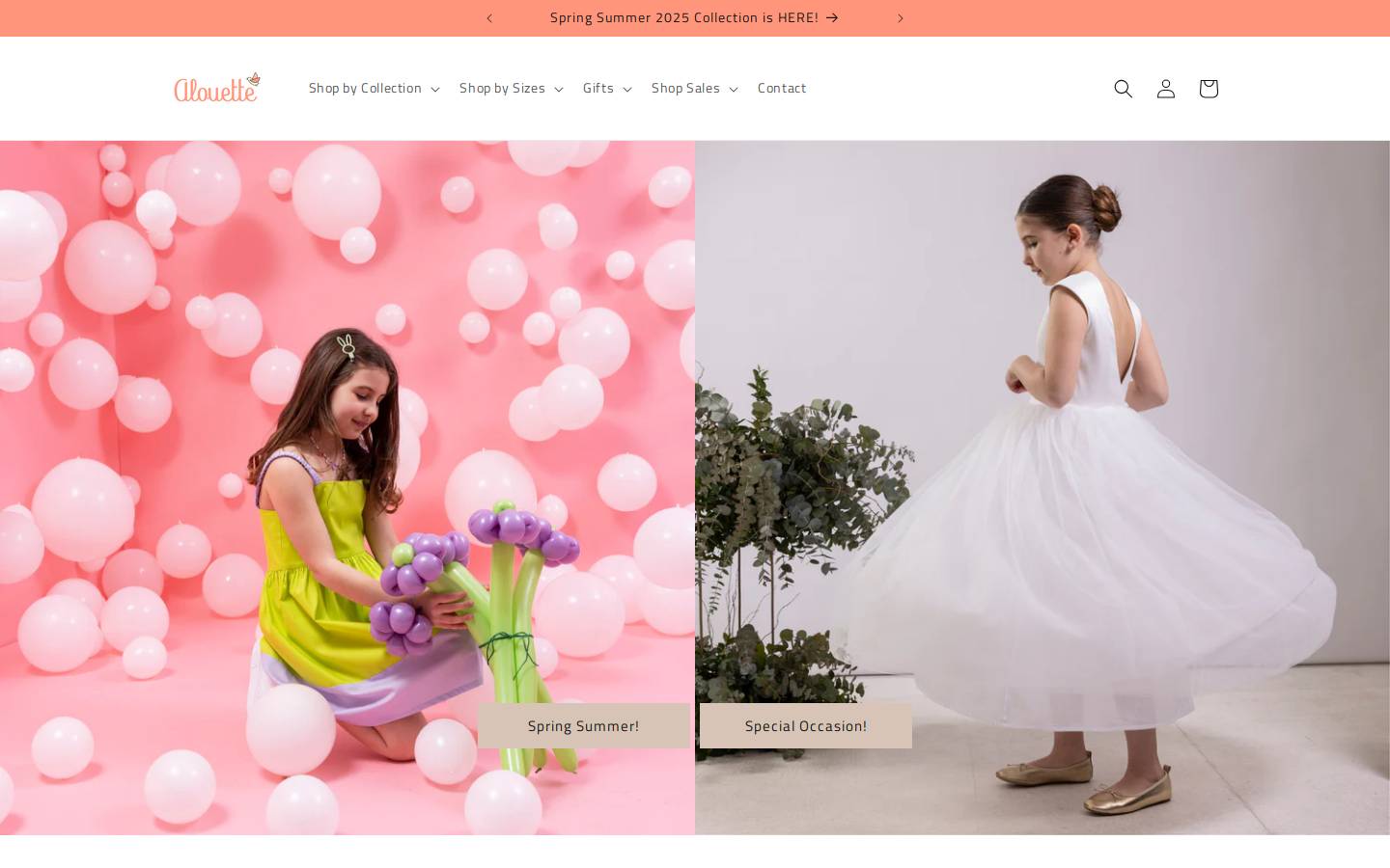 alouettekids.com homepage screenshot