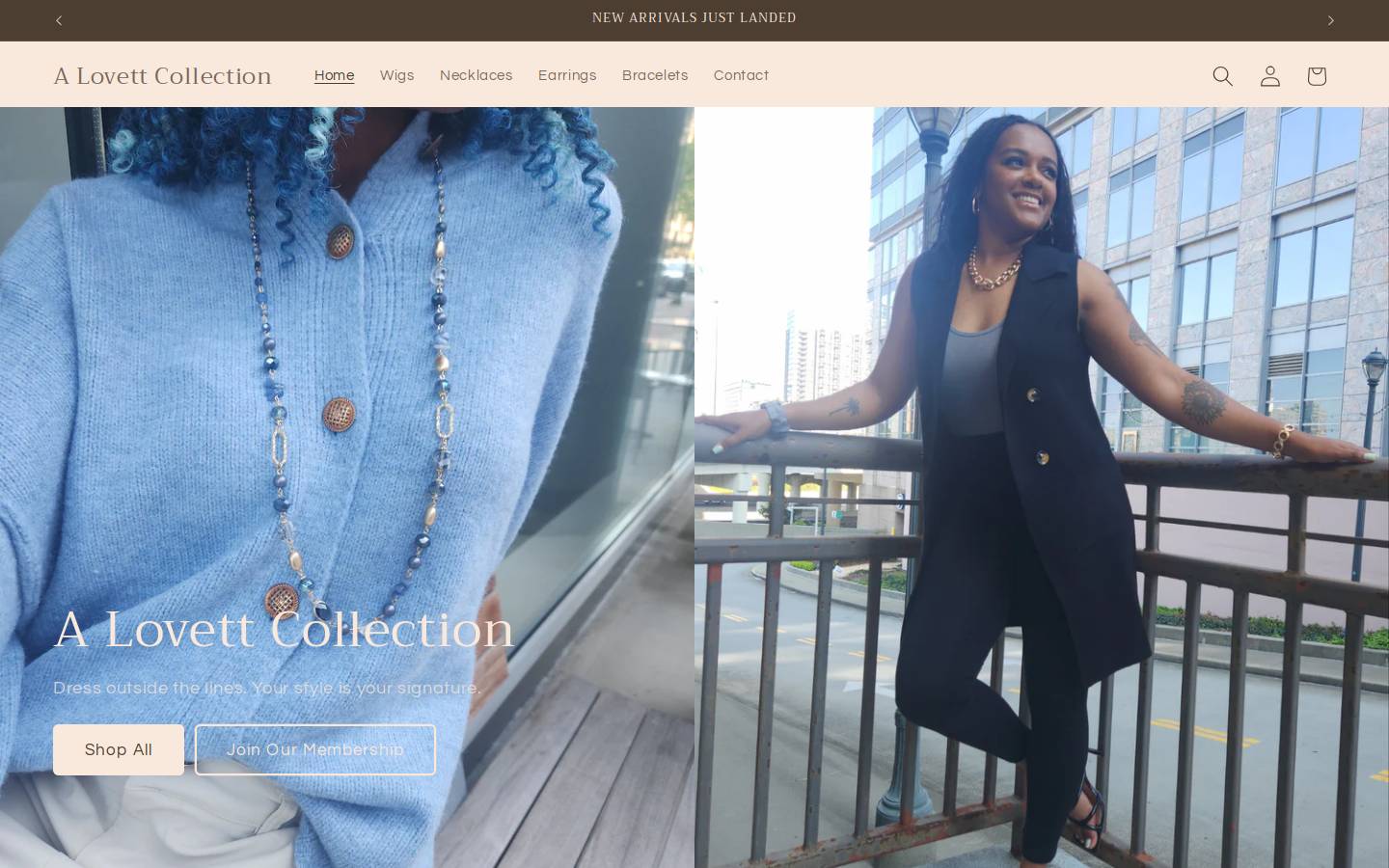 alovettcollection.com homepage screenshot