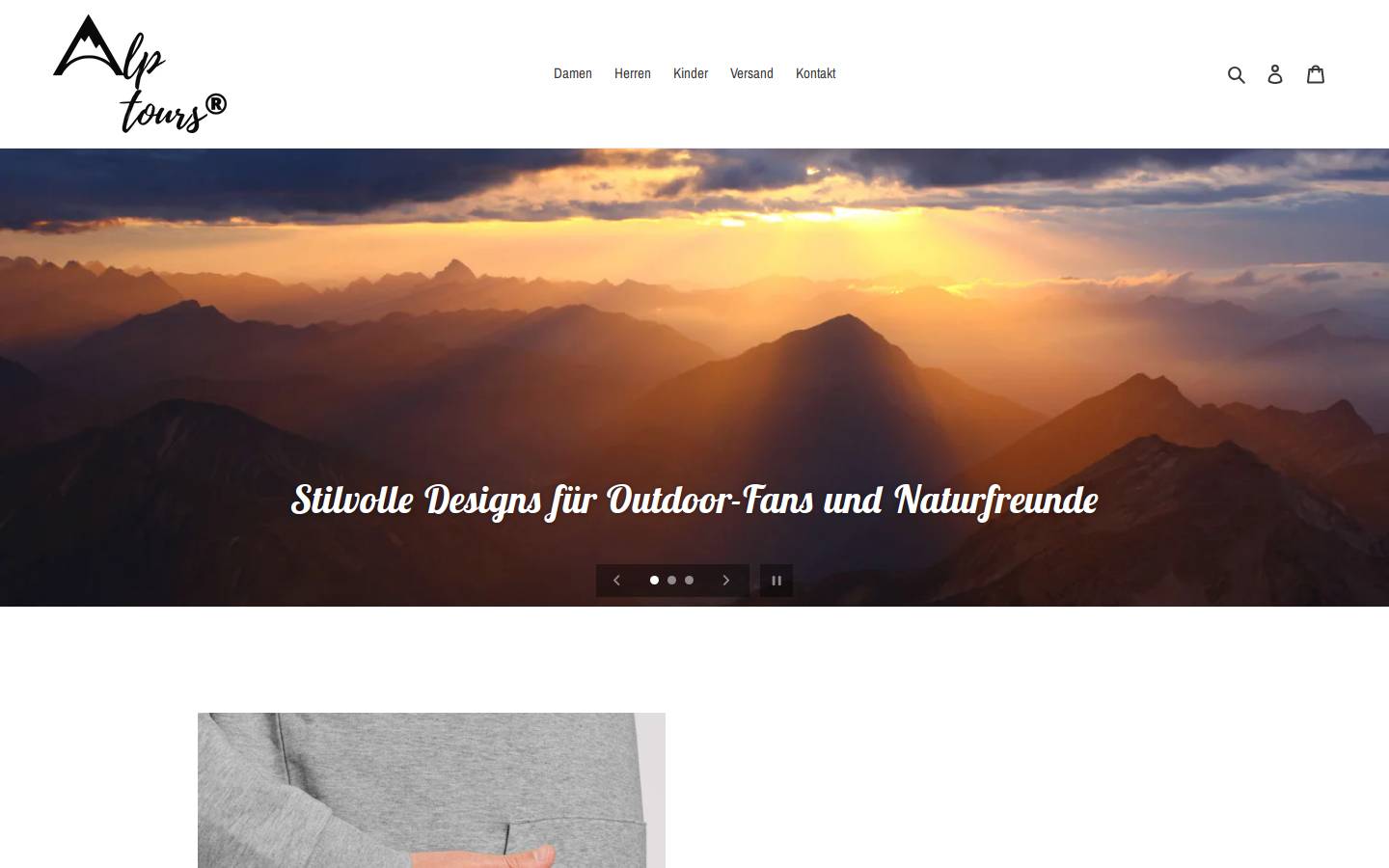 alp.com homepage screenshot