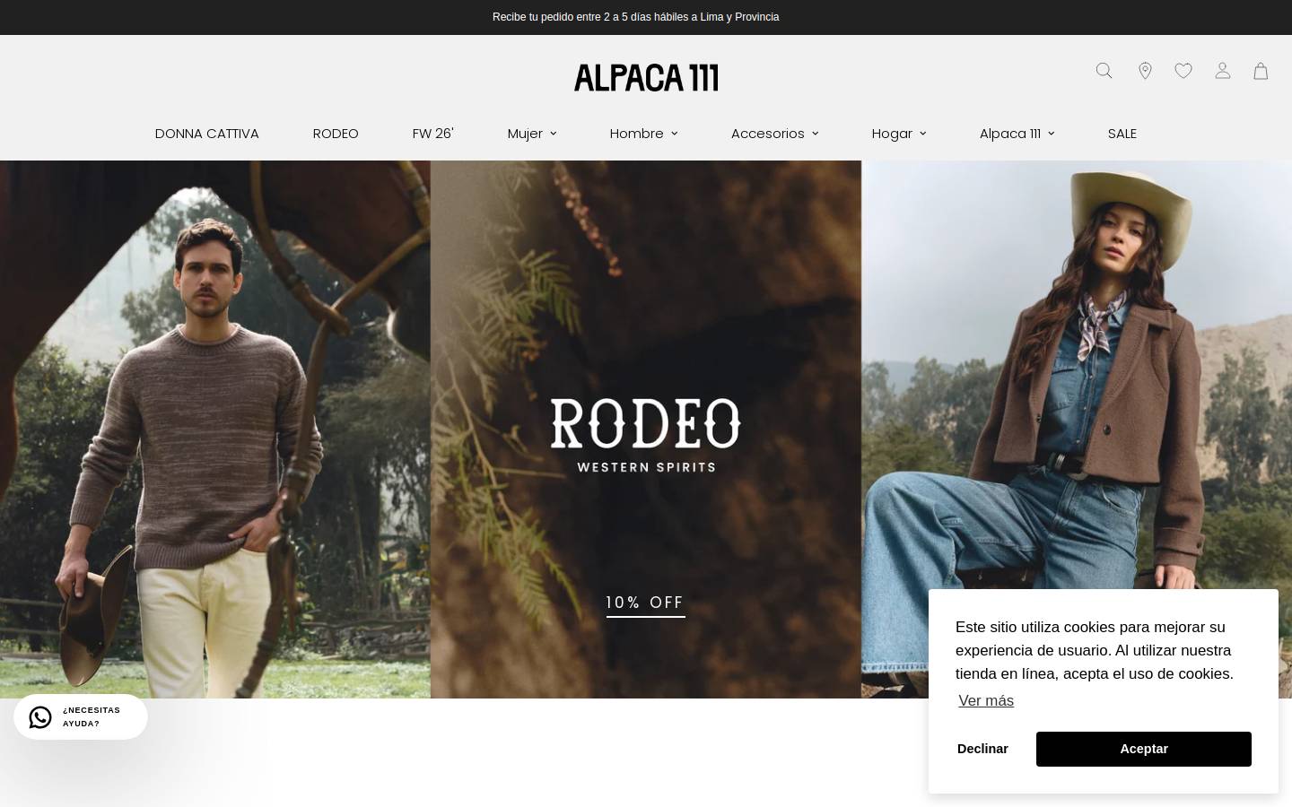 alpaca111.com homepage screenshot