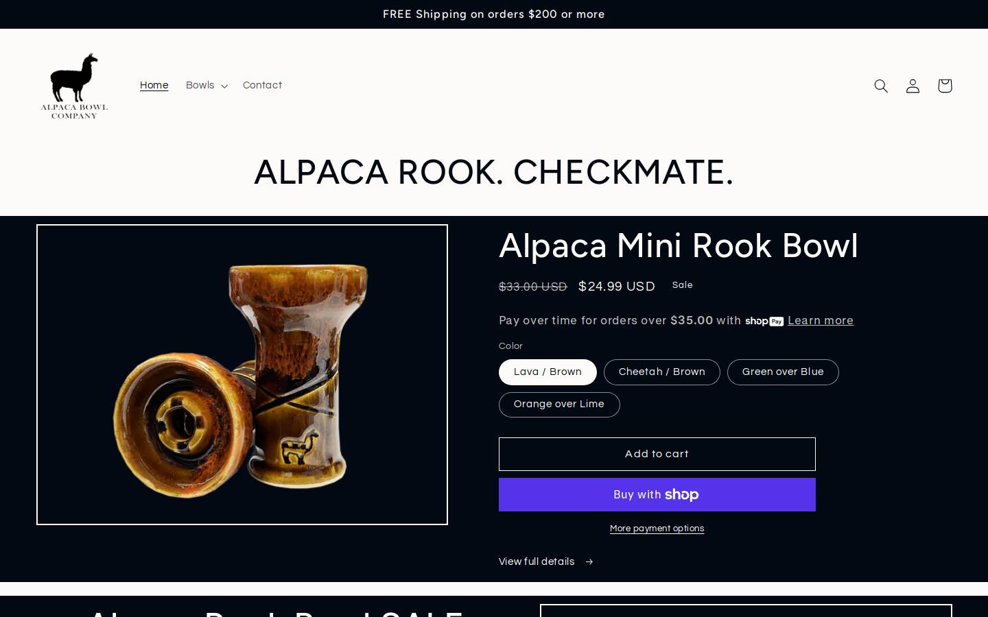 alpacarook.com homepage screenshot