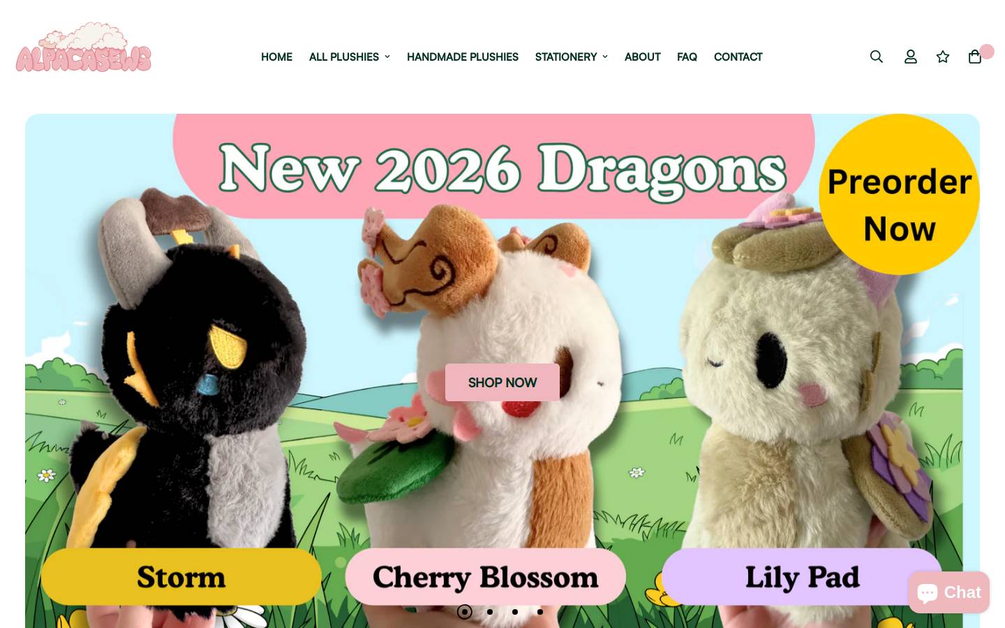 Alpacasews homepage screenshot