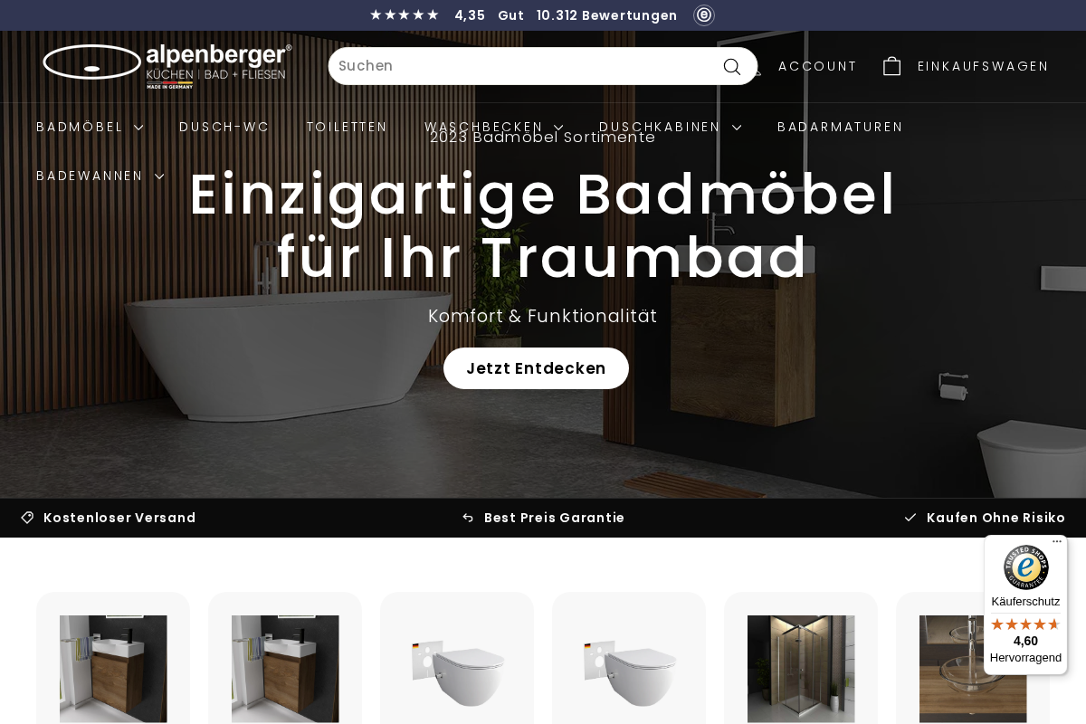 alpenberger.de homepage screenshot