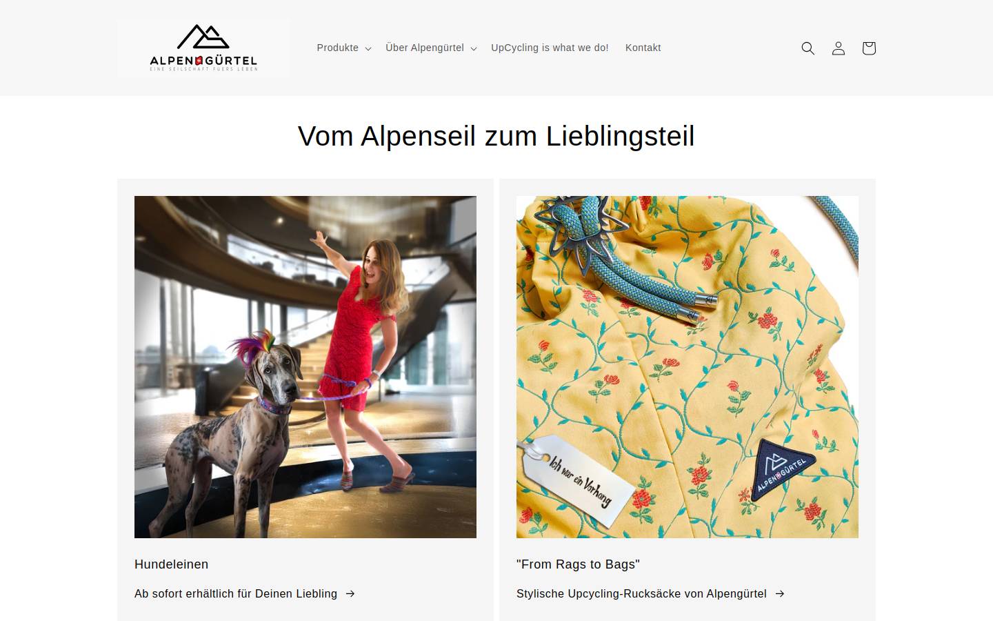 alpenguertel.ch homepage screenshot