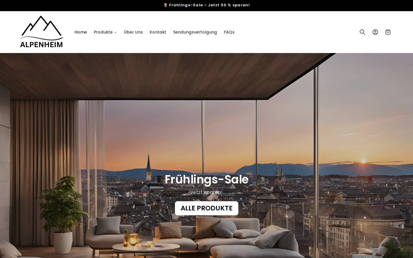Alpenheim homepage screenshot