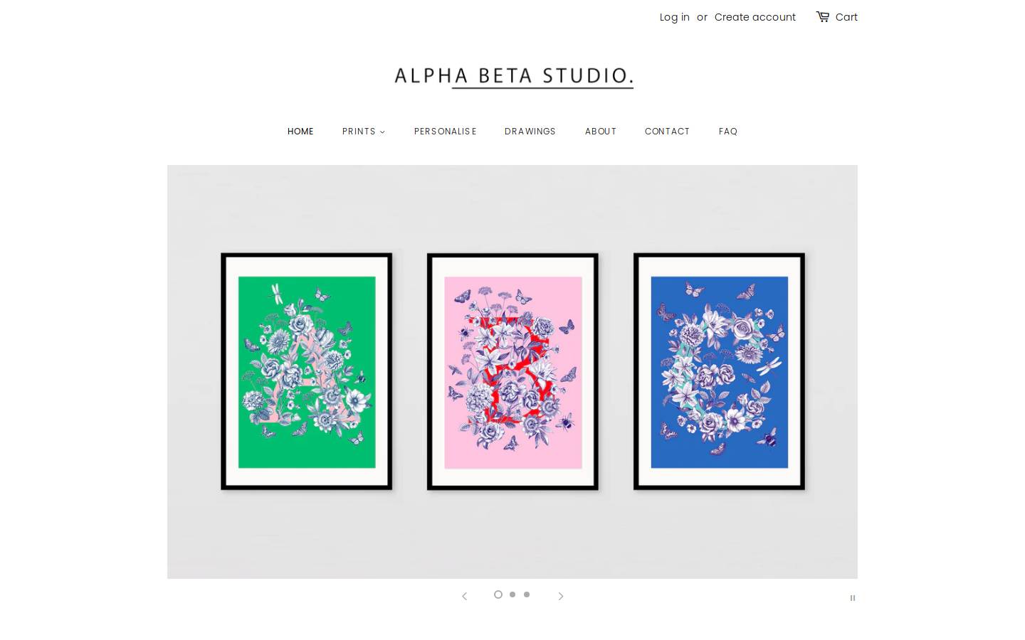 alphabetastudio.com homepage screenshot