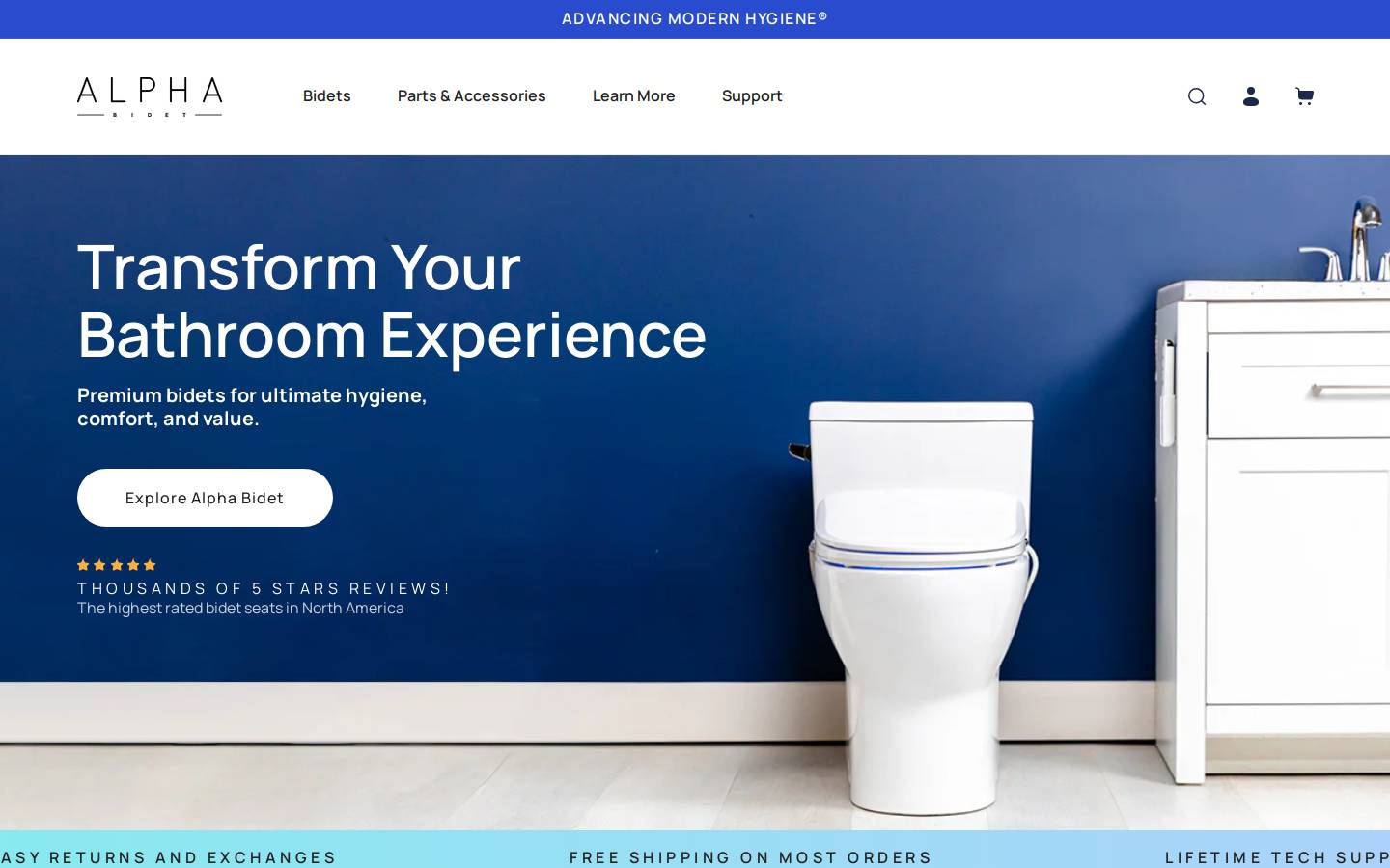 alphabidet.com homepage screenshot