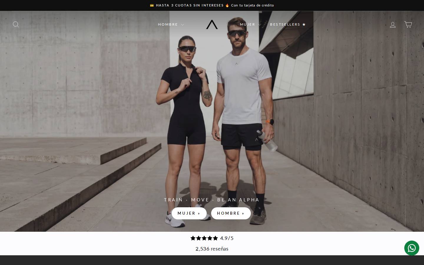 alphafit.pe homepage screenshot