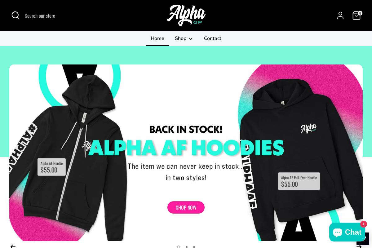 alphagroomingproducts.com homepage screenshot