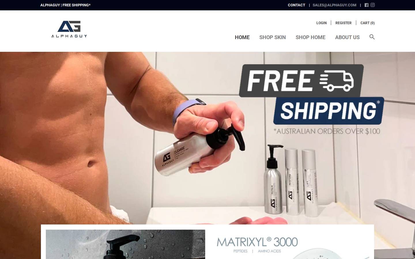 alphaguy.com homepage screenshot