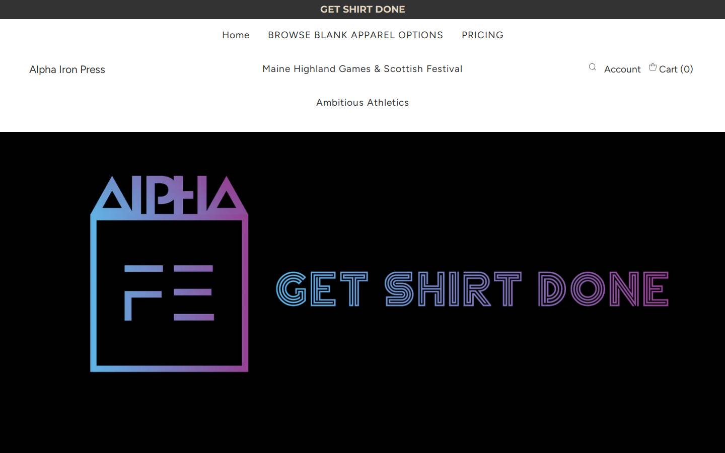 alphaironpress.com homepage screenshot
