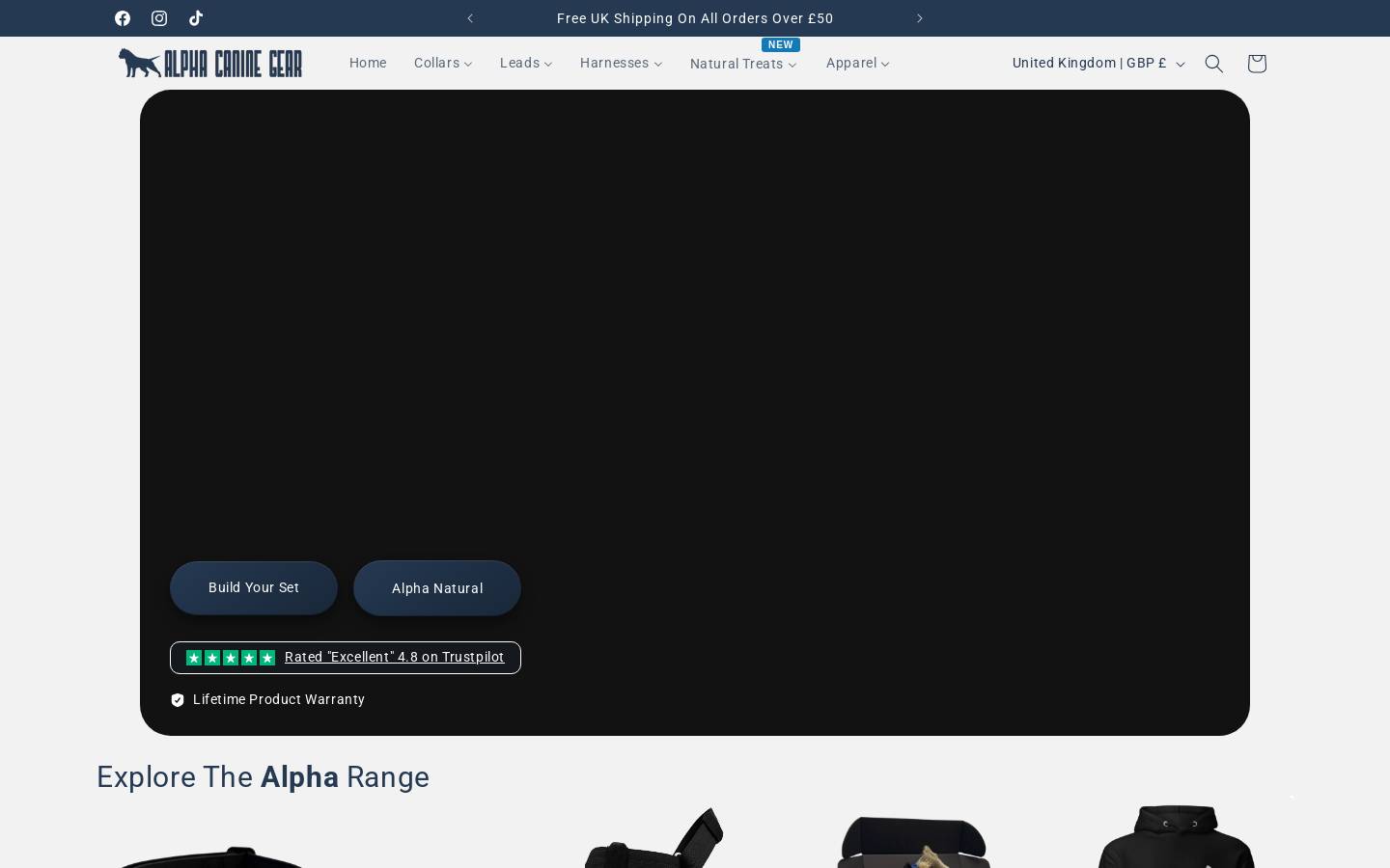 alphak9s.com homepage screenshot
