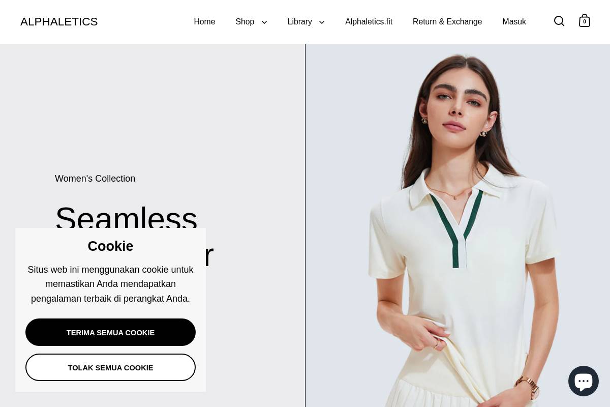 alphaletics.co homepage screenshot