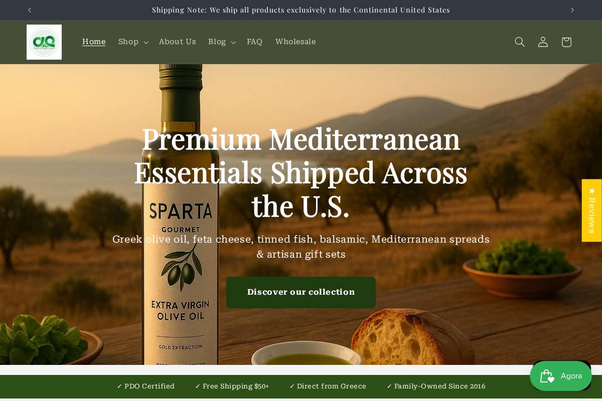 alphaomegaimport.com homepage screenshot