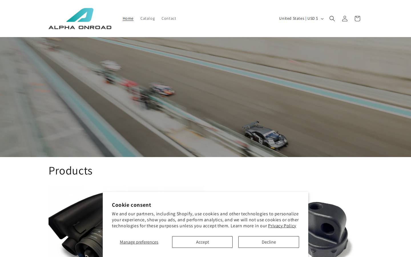 alphaonroad.org homepage screenshot