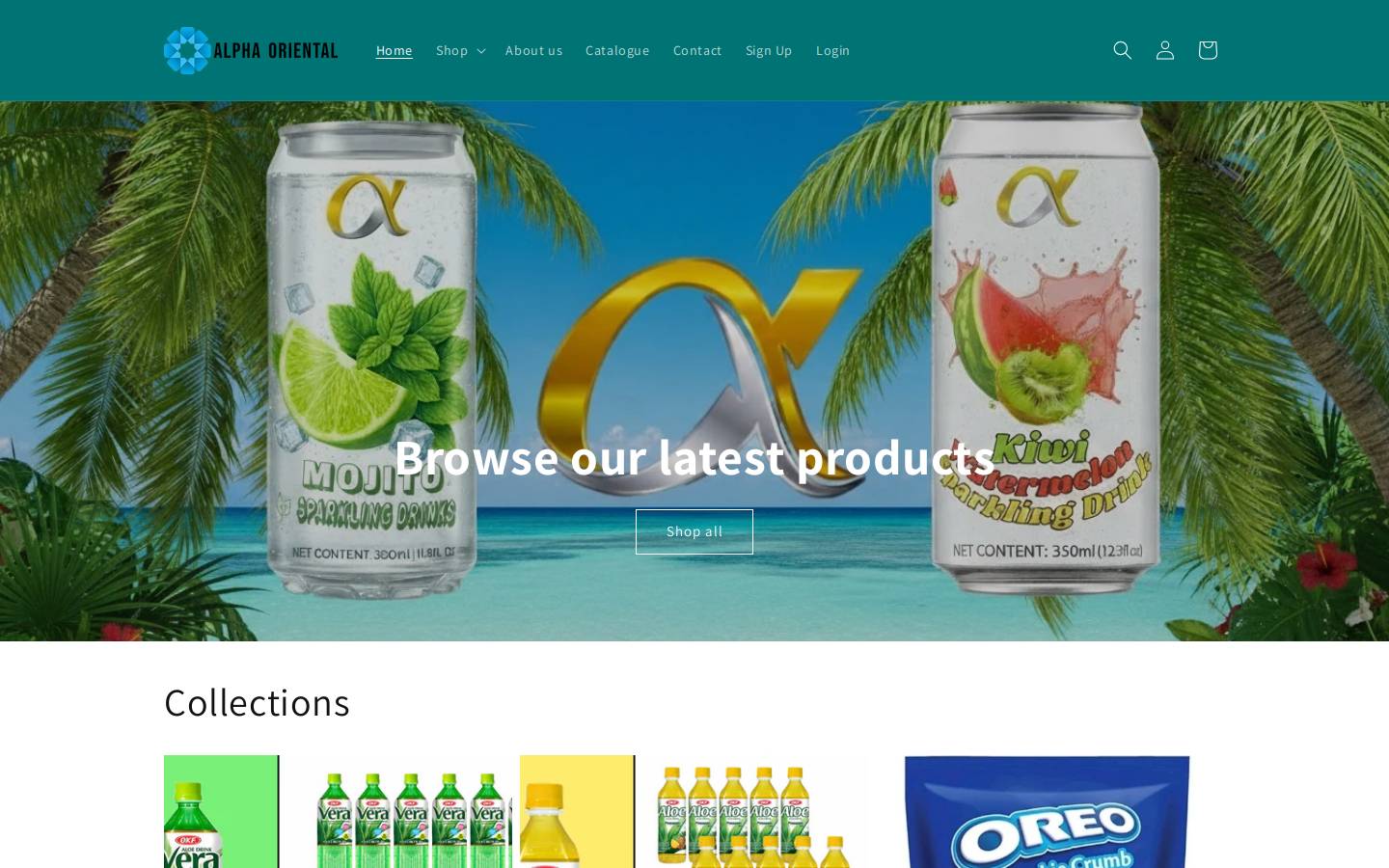alphaoriental.com.au homepage screenshot