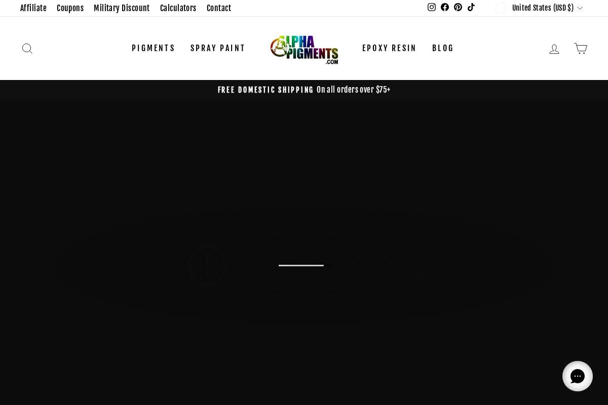 alphapigments.com homepage screenshot