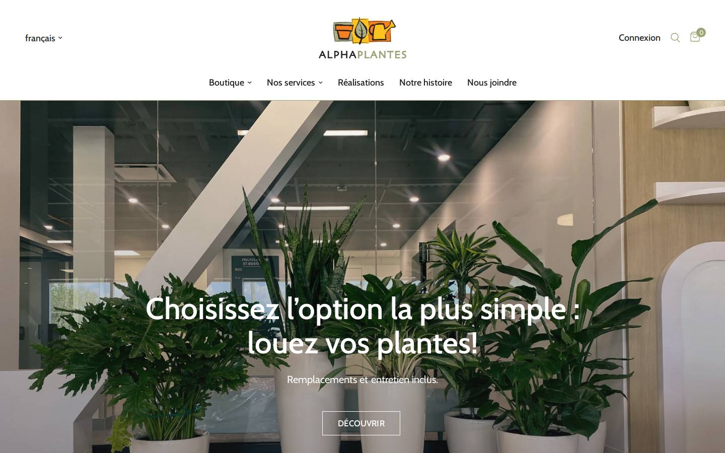 alphaplantes.com homepage screenshot