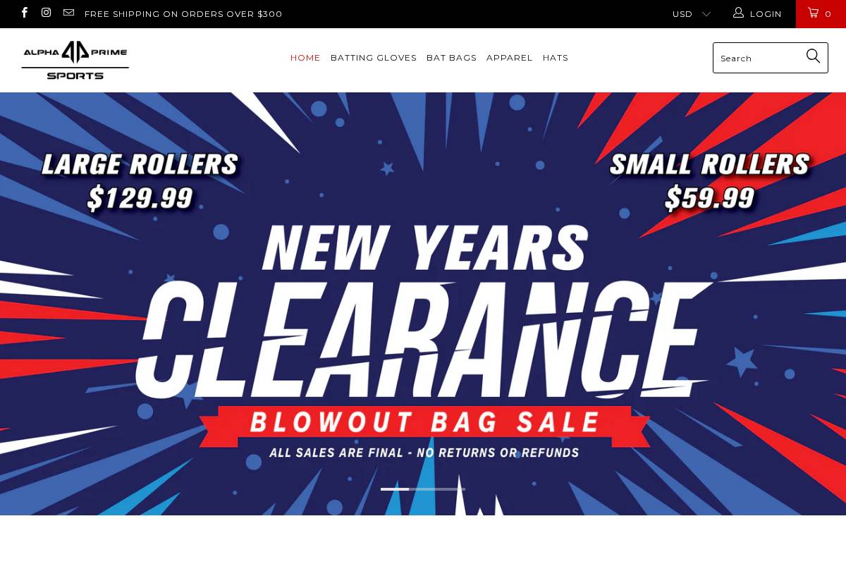 alphaprimesports.com homepage screenshot