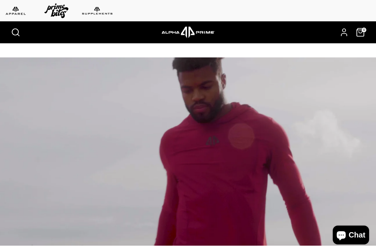 Alpha Prime homepage screenshot