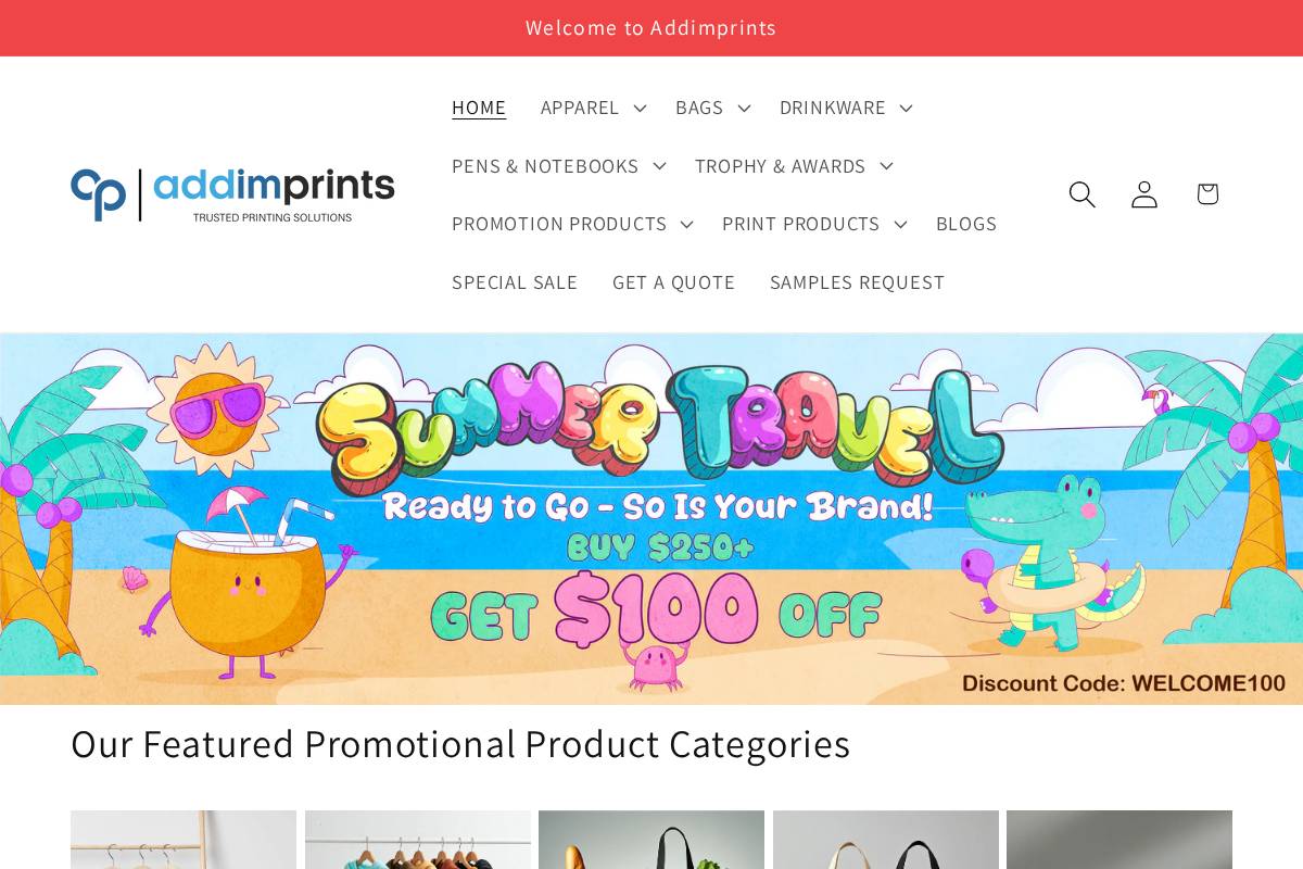 alphaprints.ca homepage screenshot