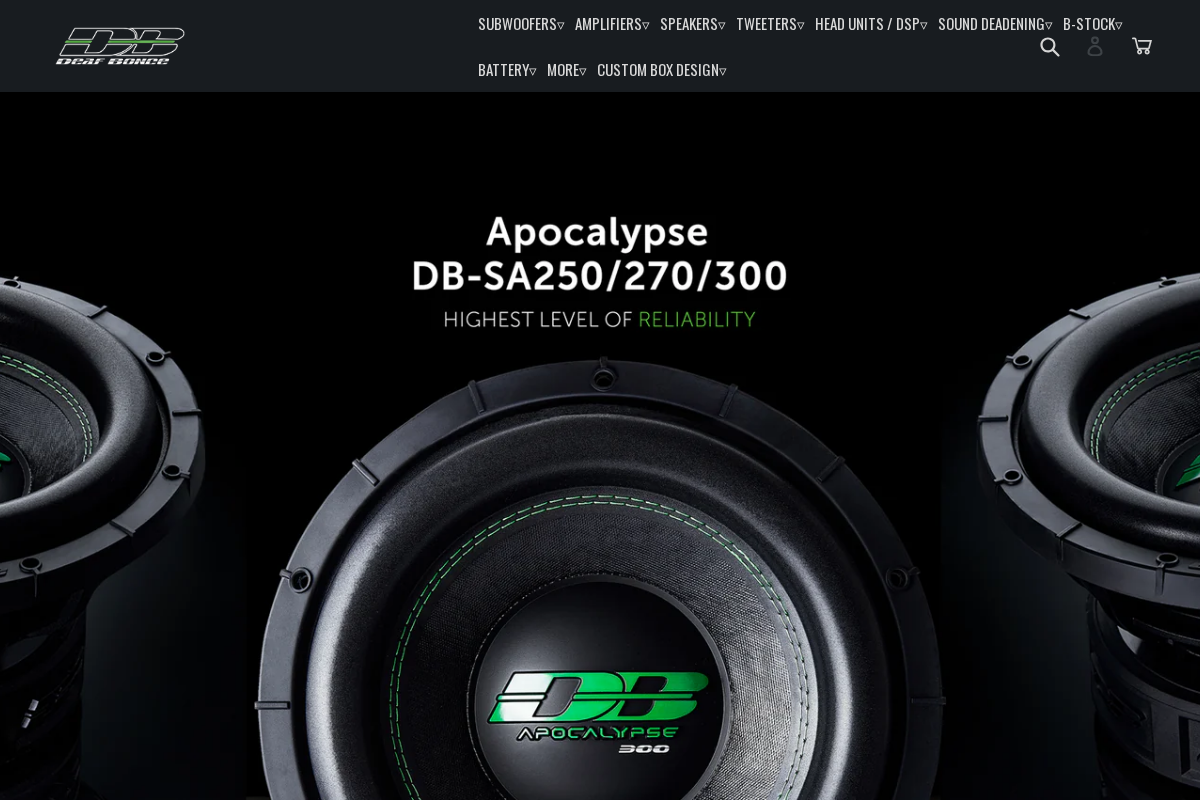 Alphardaudio homepage screenshot