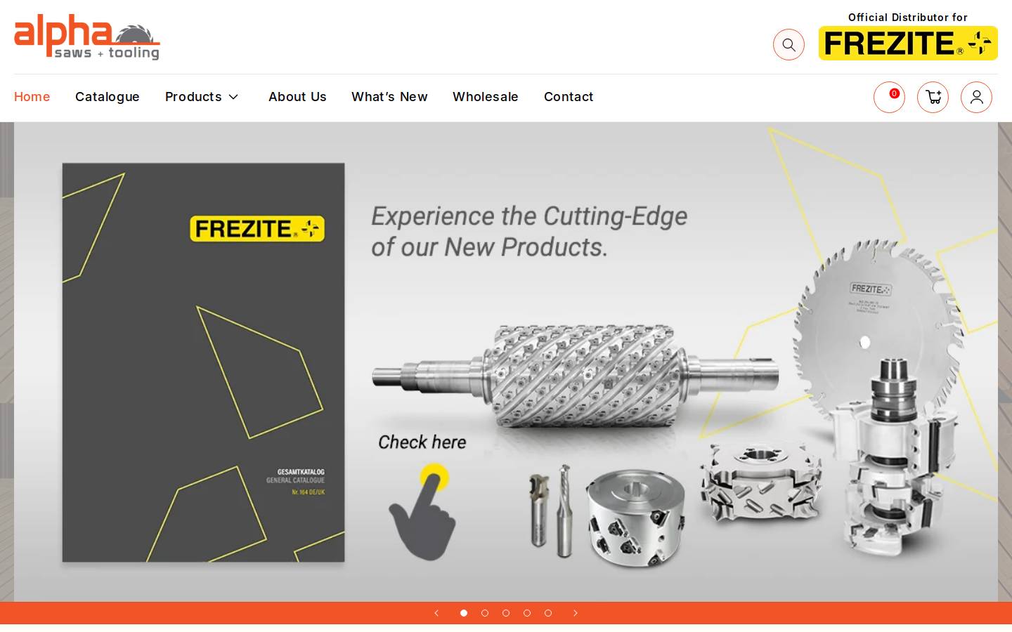 alphasaws.com.au homepage screenshot