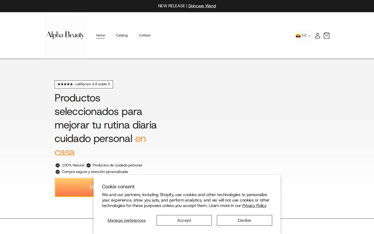 alphastore.club homepage screenshot
