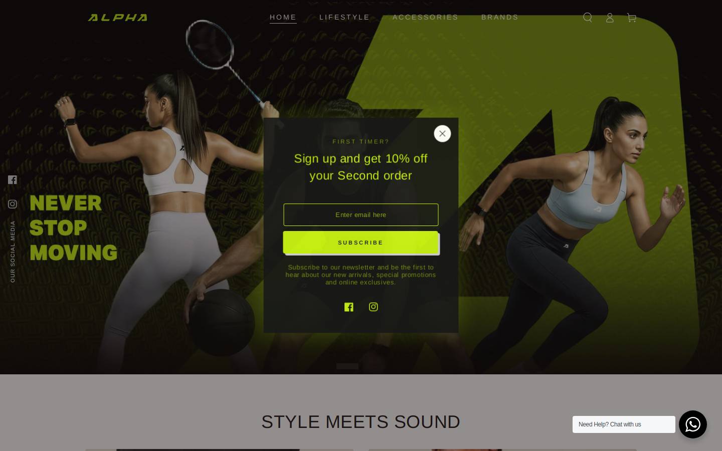 alphatechstore.com homepage screenshot