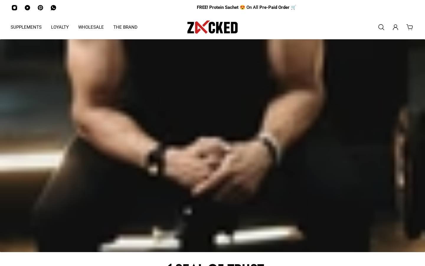 alphazackednutrition.com homepage screenshot