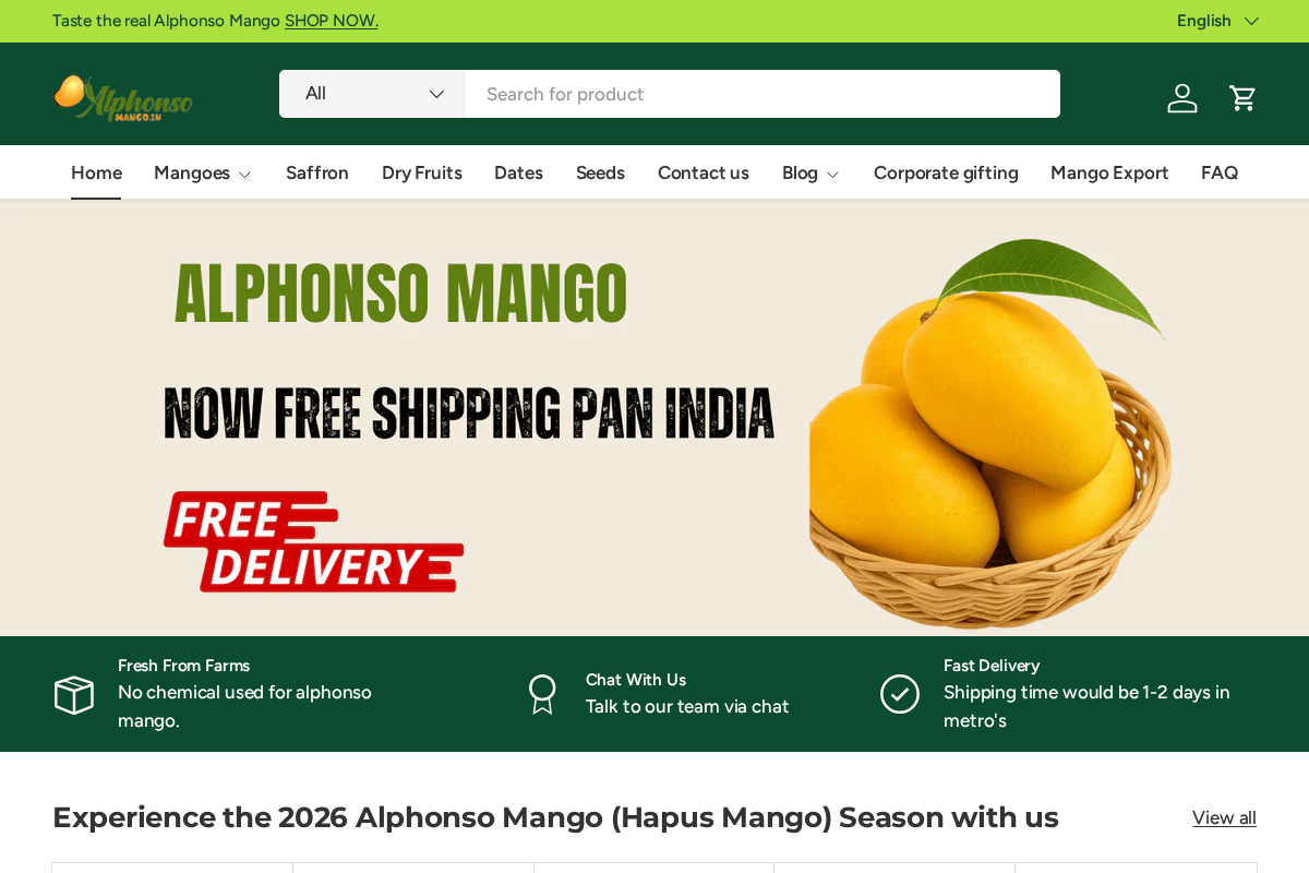 Alphonsomango homepage screenshot