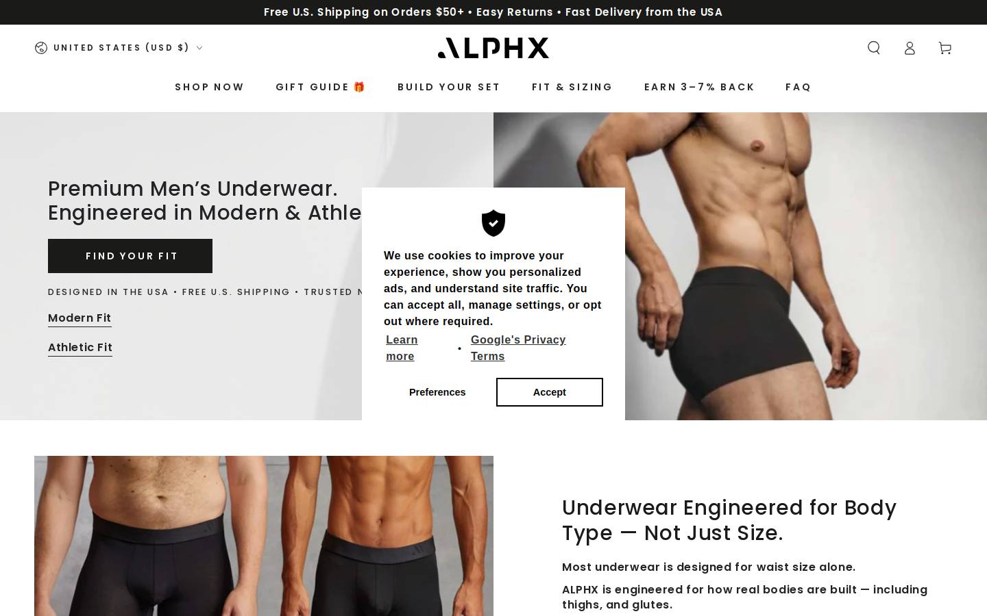 alphx.com homepage screenshot