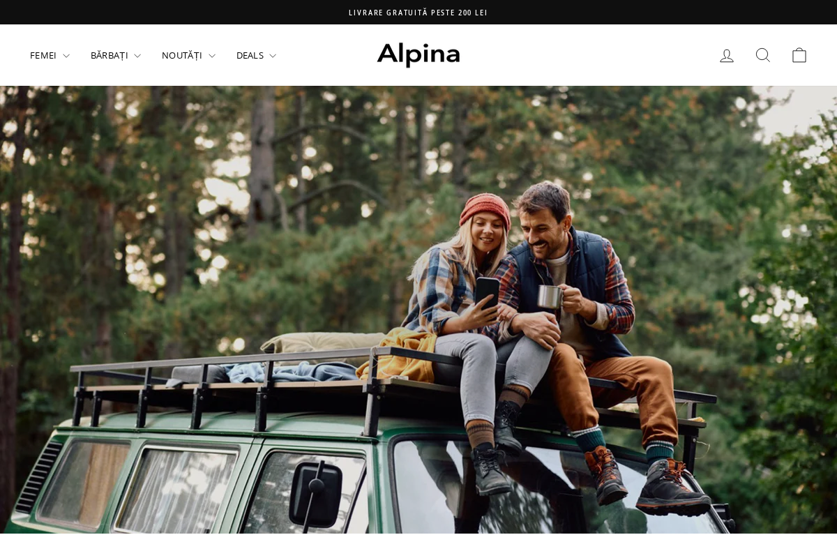 ALPINA RO homepage screenshot