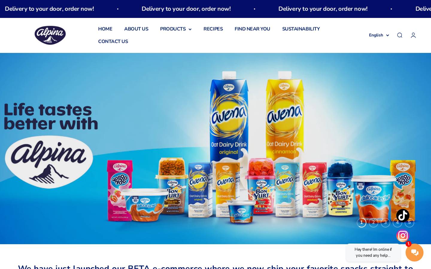 alpinaus.com homepage screenshot