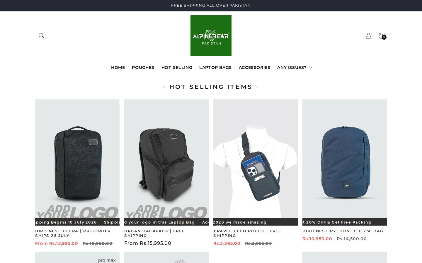 alpinebear.net homepage screenshot