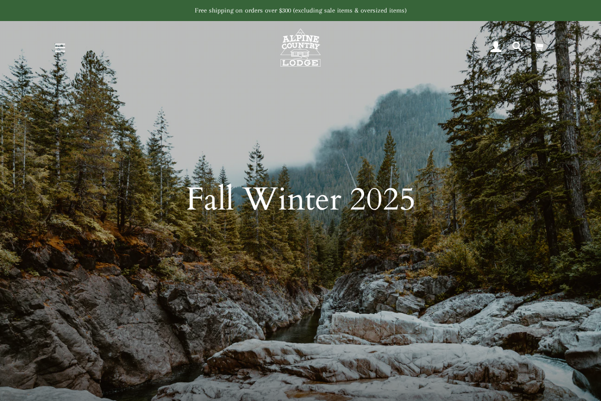 Alpine Country Lodge homepage screenshot