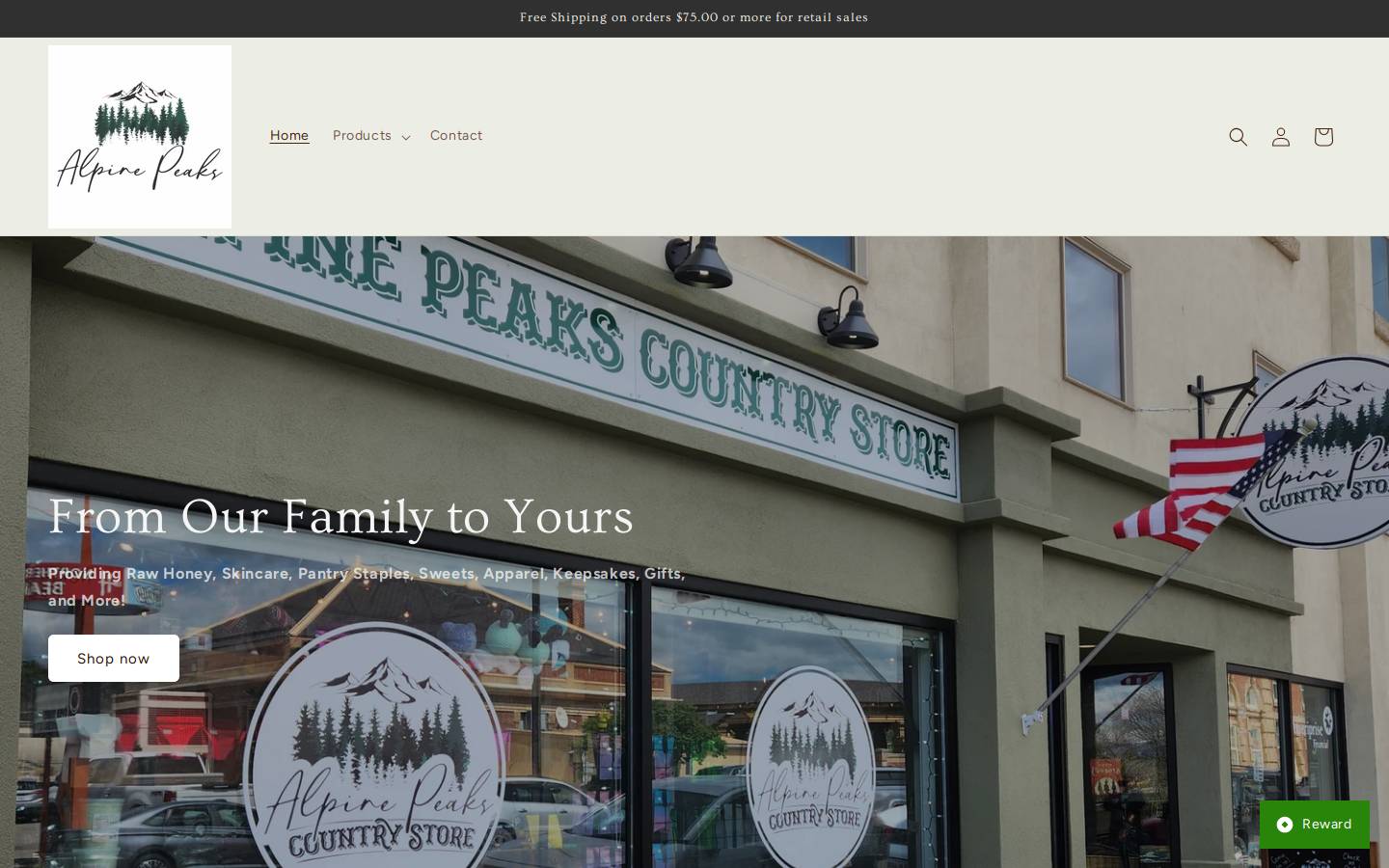 alpinepeaksmt.com homepage screenshot