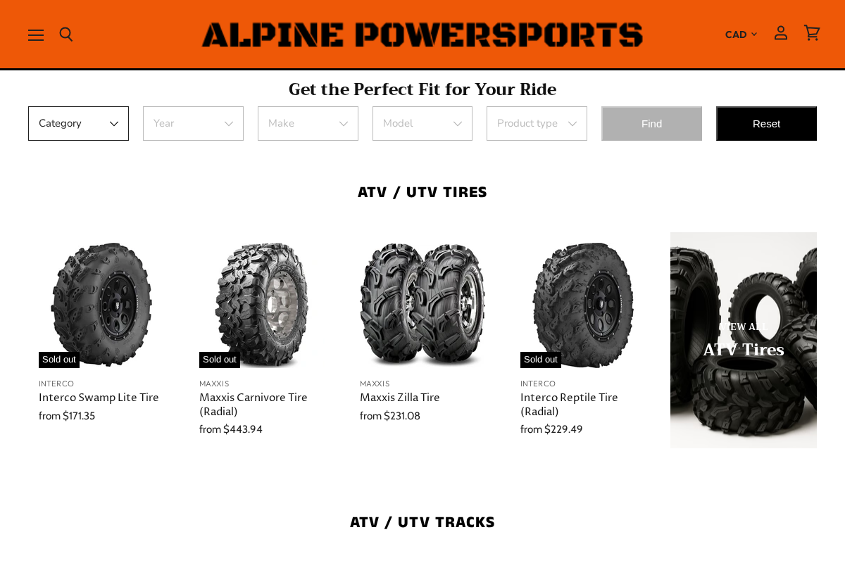 alpinepowersports.ca homepage screenshot