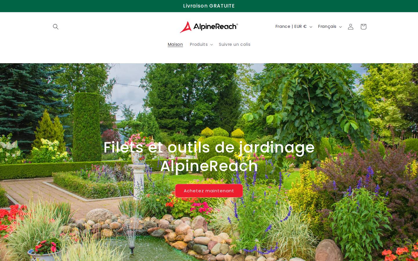 AlpineReach homepage screenshot