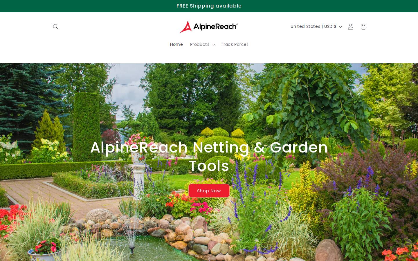 AlpineReach homepage screenshot