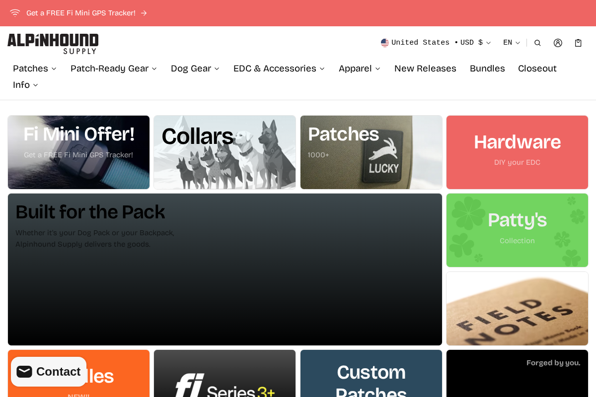 alpinhound.com homepage screenshot