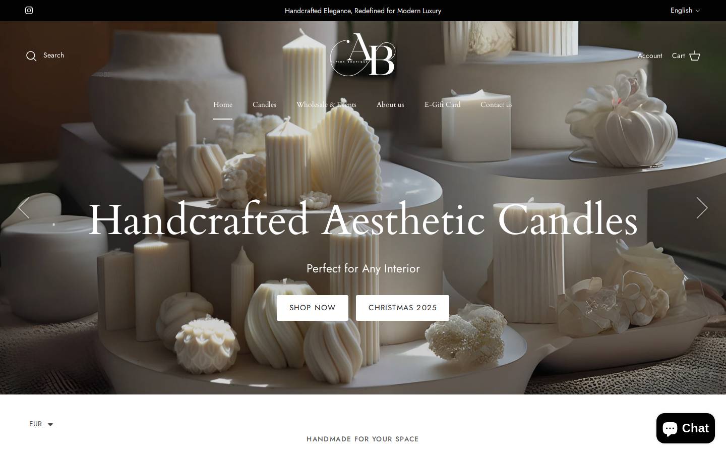 alpinnboutique.com homepage screenshot