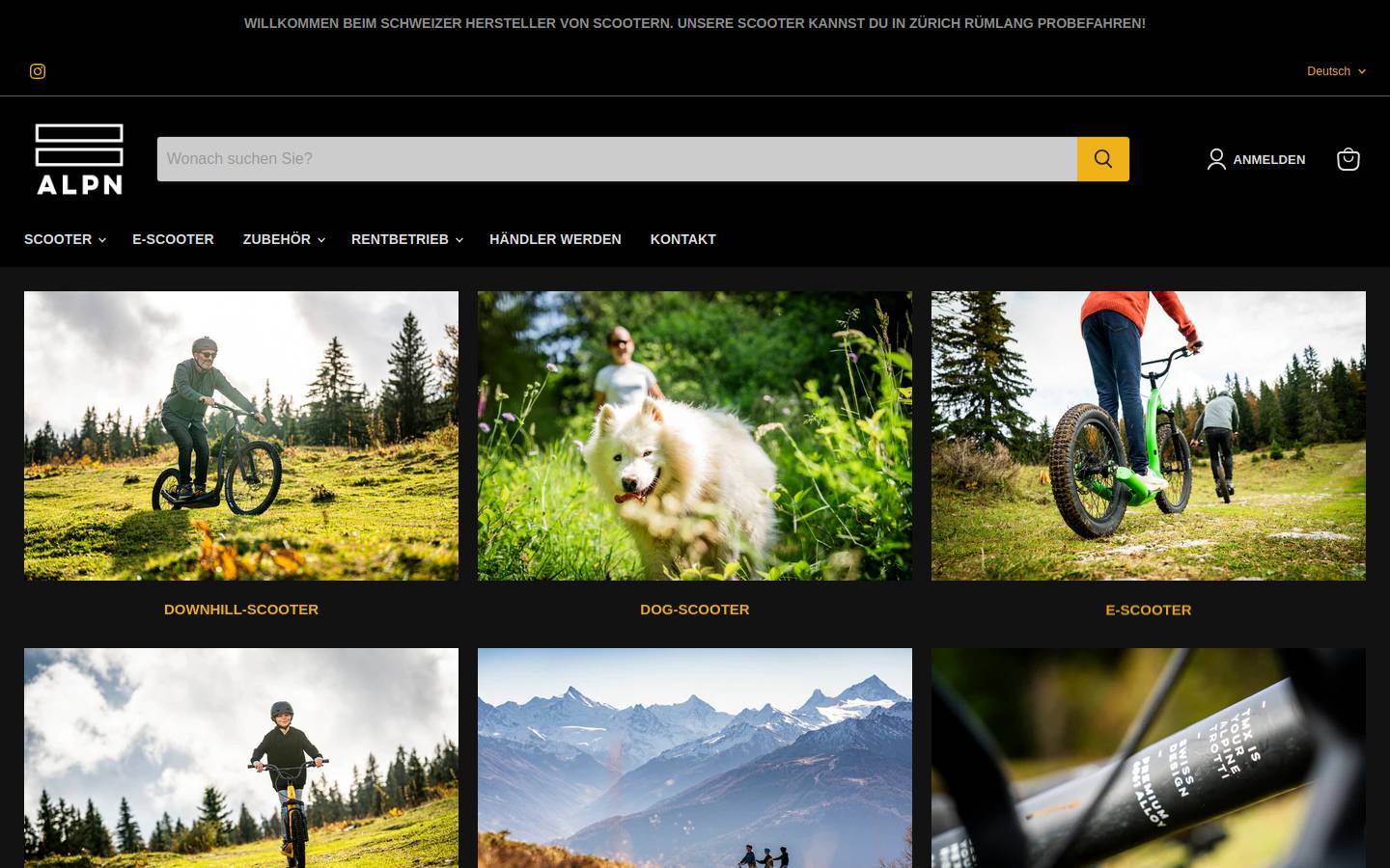 alpn.ch homepage screenshot
