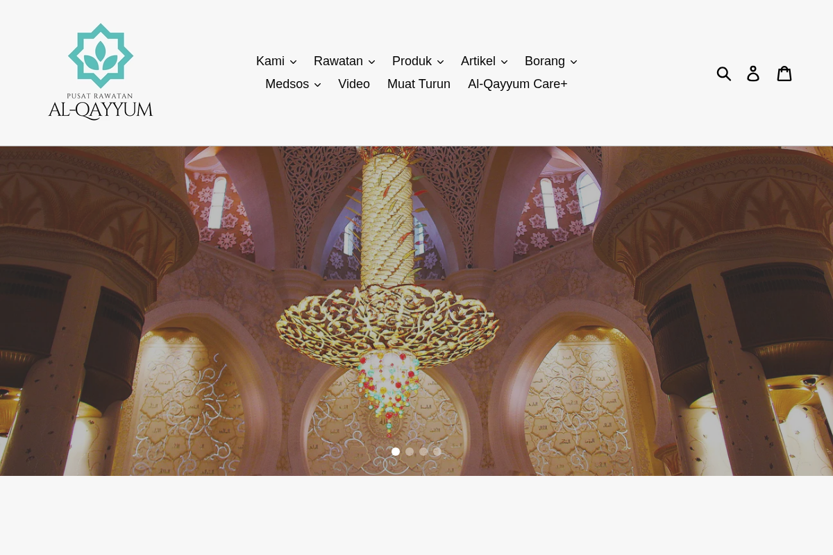 Pusat Rawatan Al-Qayyum homepage screenshot