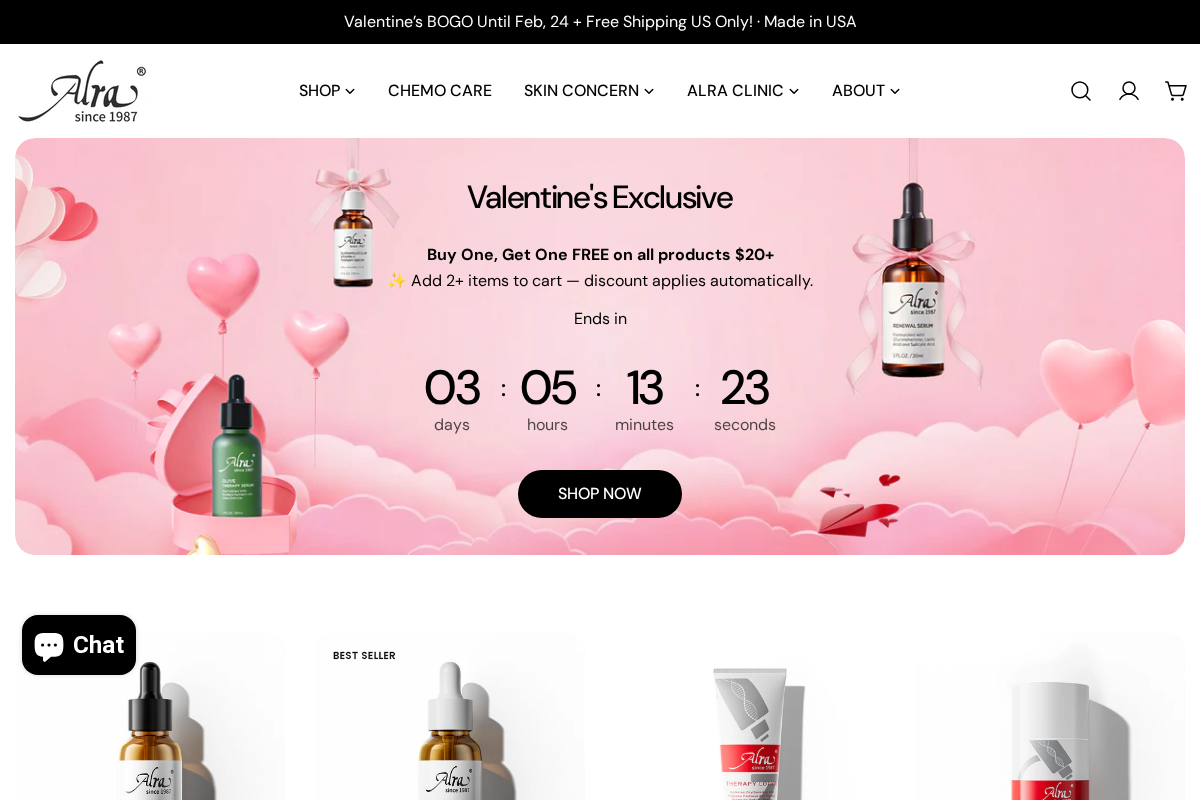 alra.com homepage screenshot