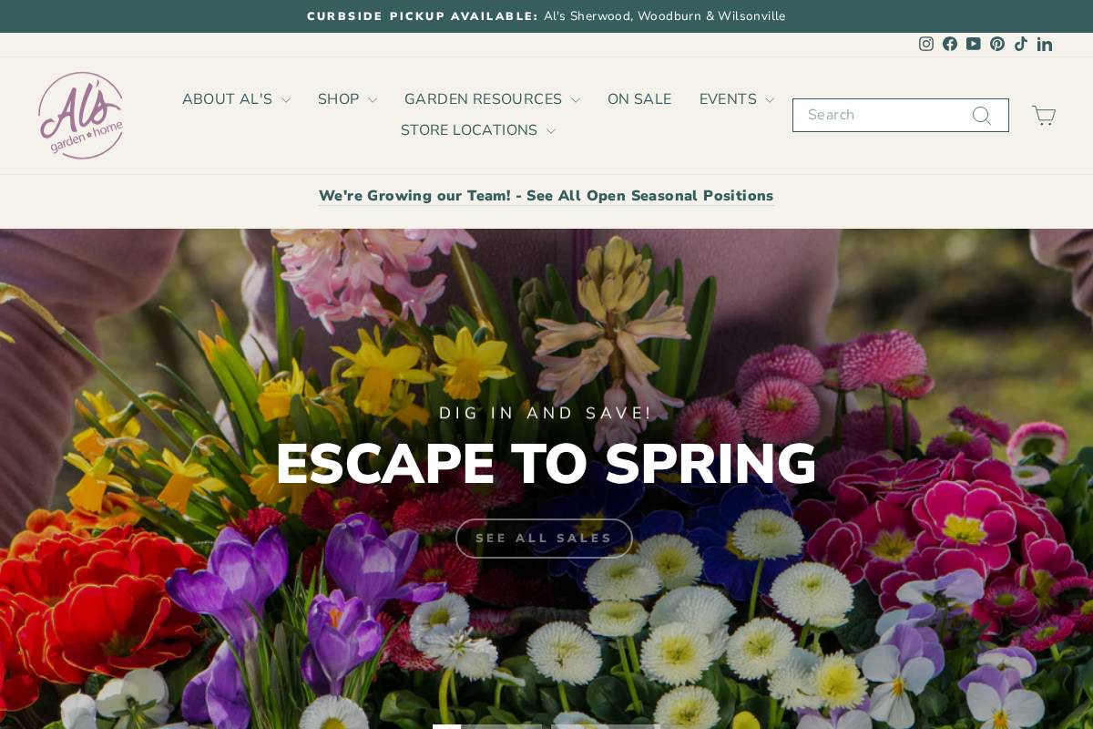 als-gardencenter.com homepage screenshot