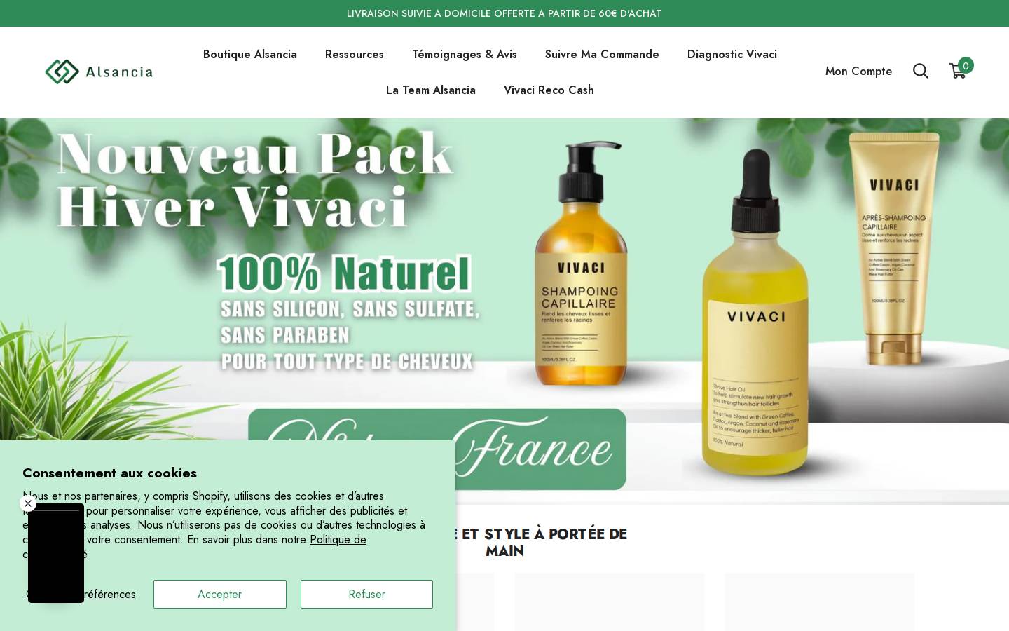 Alsancia homepage screenshot