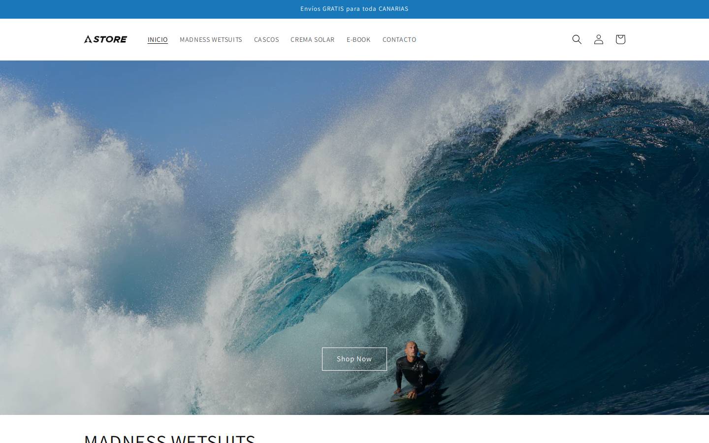 alstore.es homepage screenshot